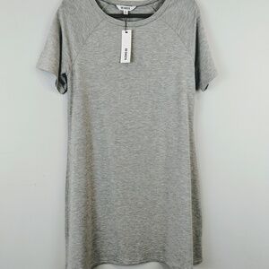 NWT BB Dakota Womens Greer Knit A-Line‎ Cut Out Dress Size S Gray Capsule Casual